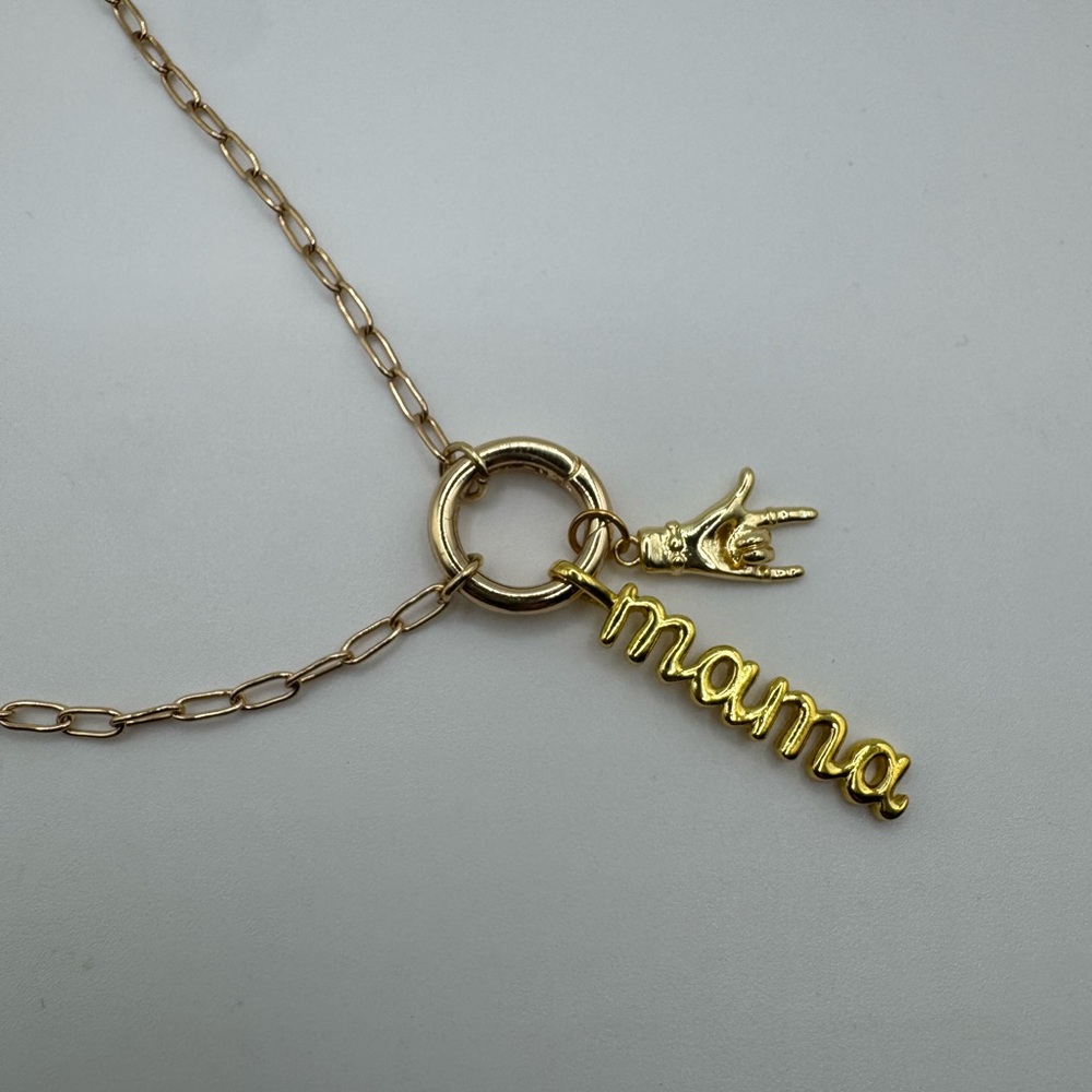 Gold 'I love you Mama' Necklace